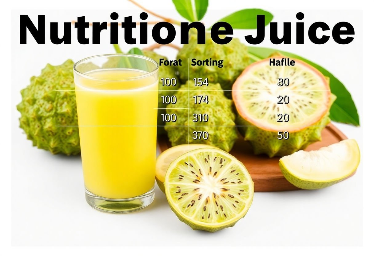 Nutritional content of soursop juice