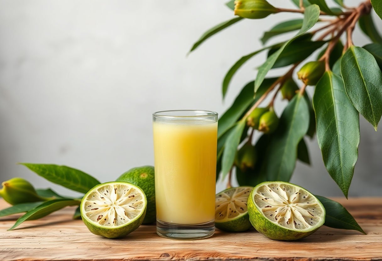 Mental wellness and soursop juice