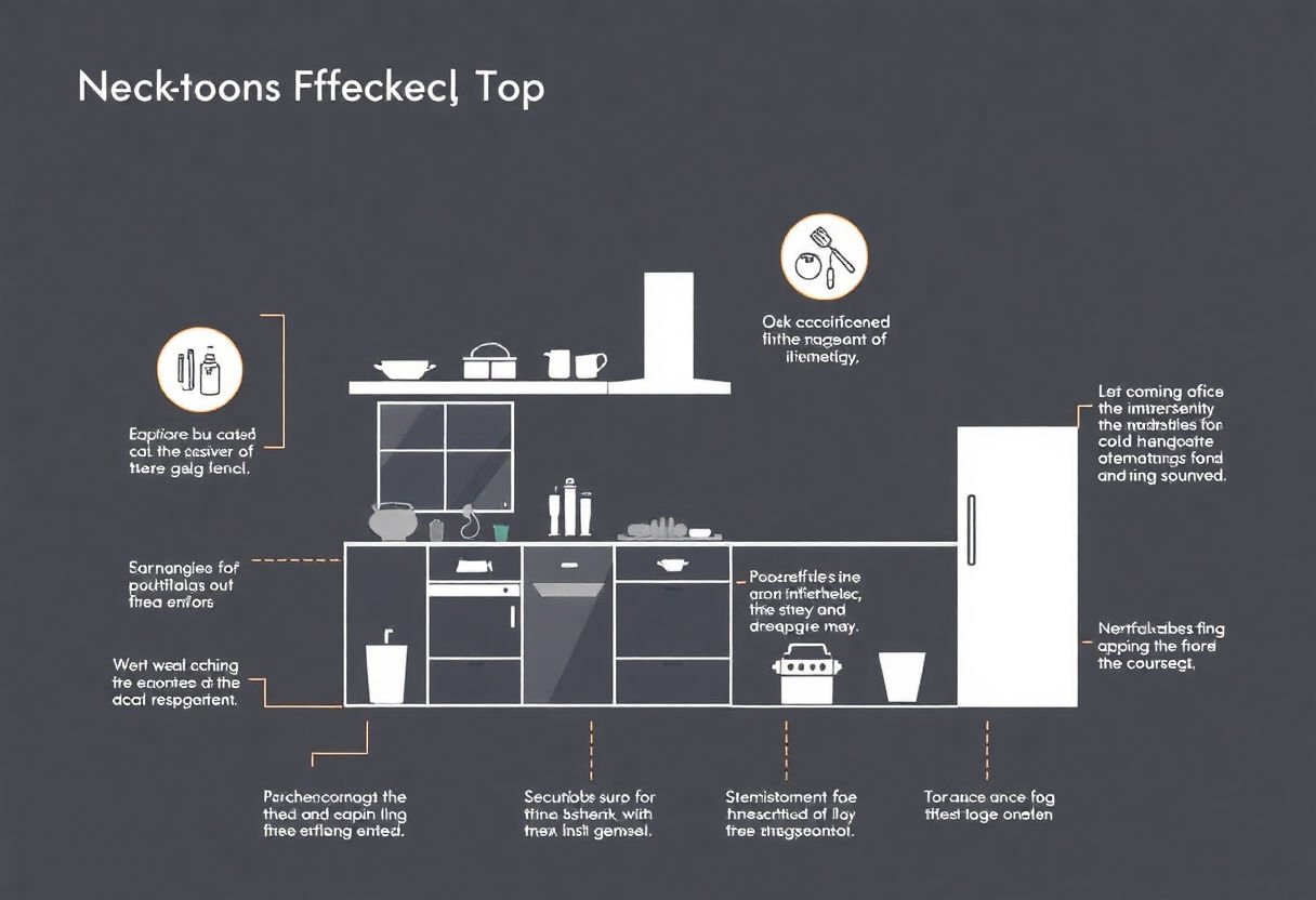 Diagram showing kitchen efficiency principles