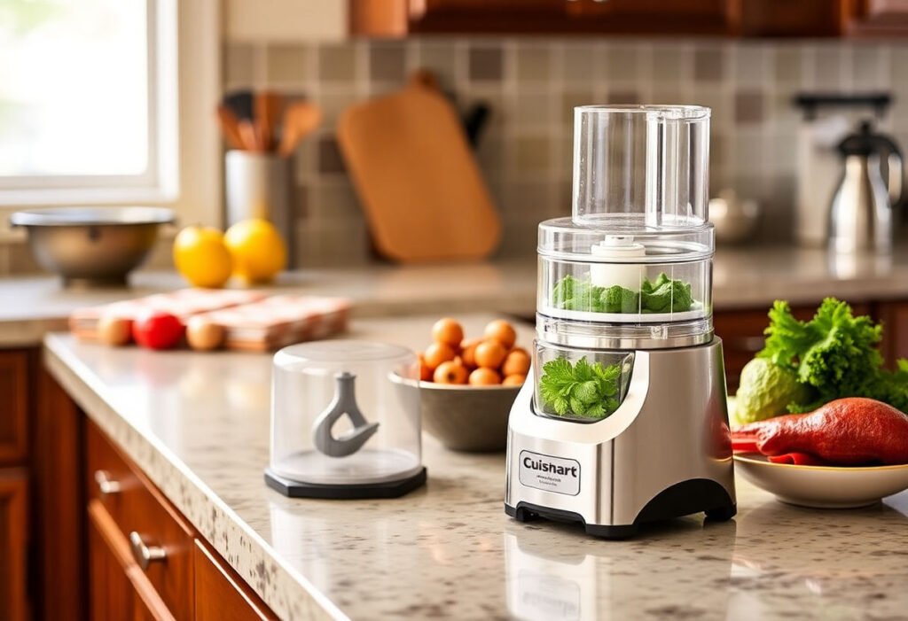 Cuisinart Mini Prep Food Processor on a kitchen counter