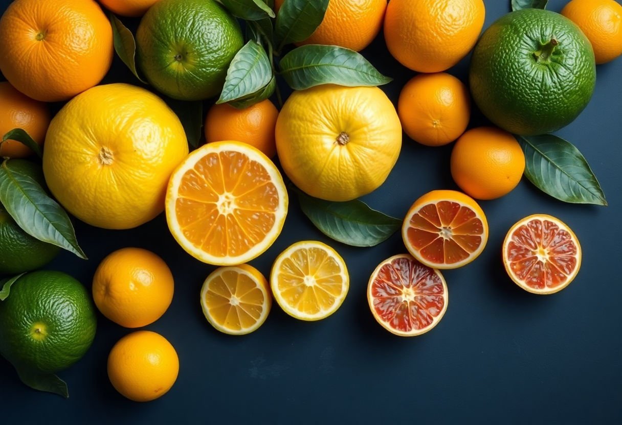 Citrus fruits assortment