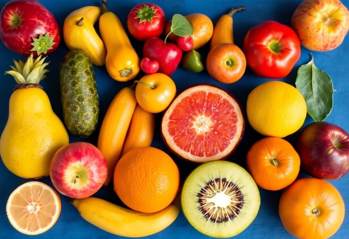 A selection of top juicy fruits on display.