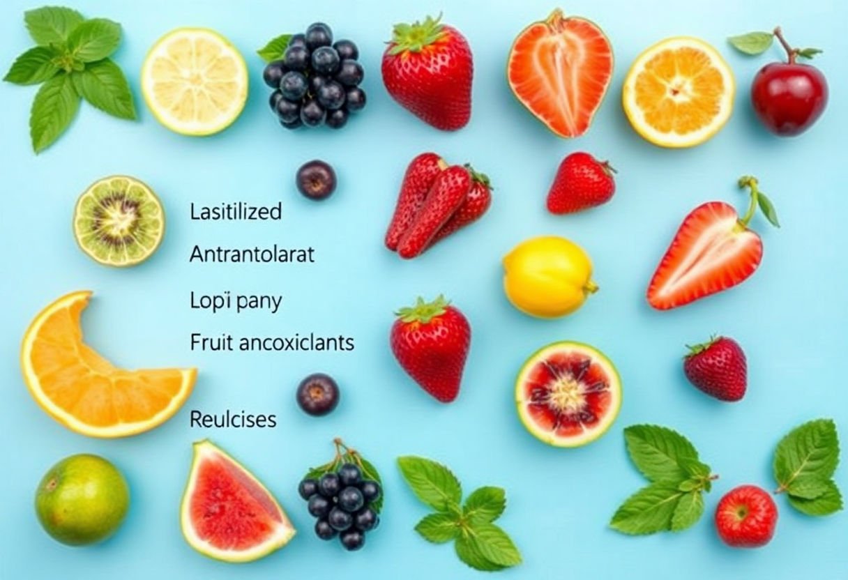 List of antioxidant-rich fruits.